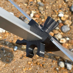 ANGLEX DOUBLE BUTT CUP BRACKET IAN GOLDS - BLACK