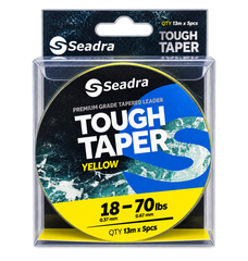 SEADRA Tough Taper Yellow Leaders 13m