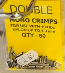 Double Mono Crimps 4 Sizes Available