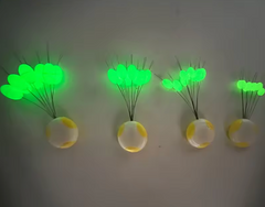 Mizu Bait/Float Stopper Beads All Glow Green