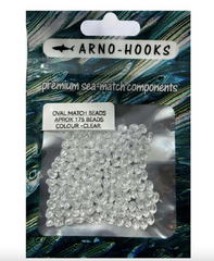 Arno Hook Oval Match Beads Clear