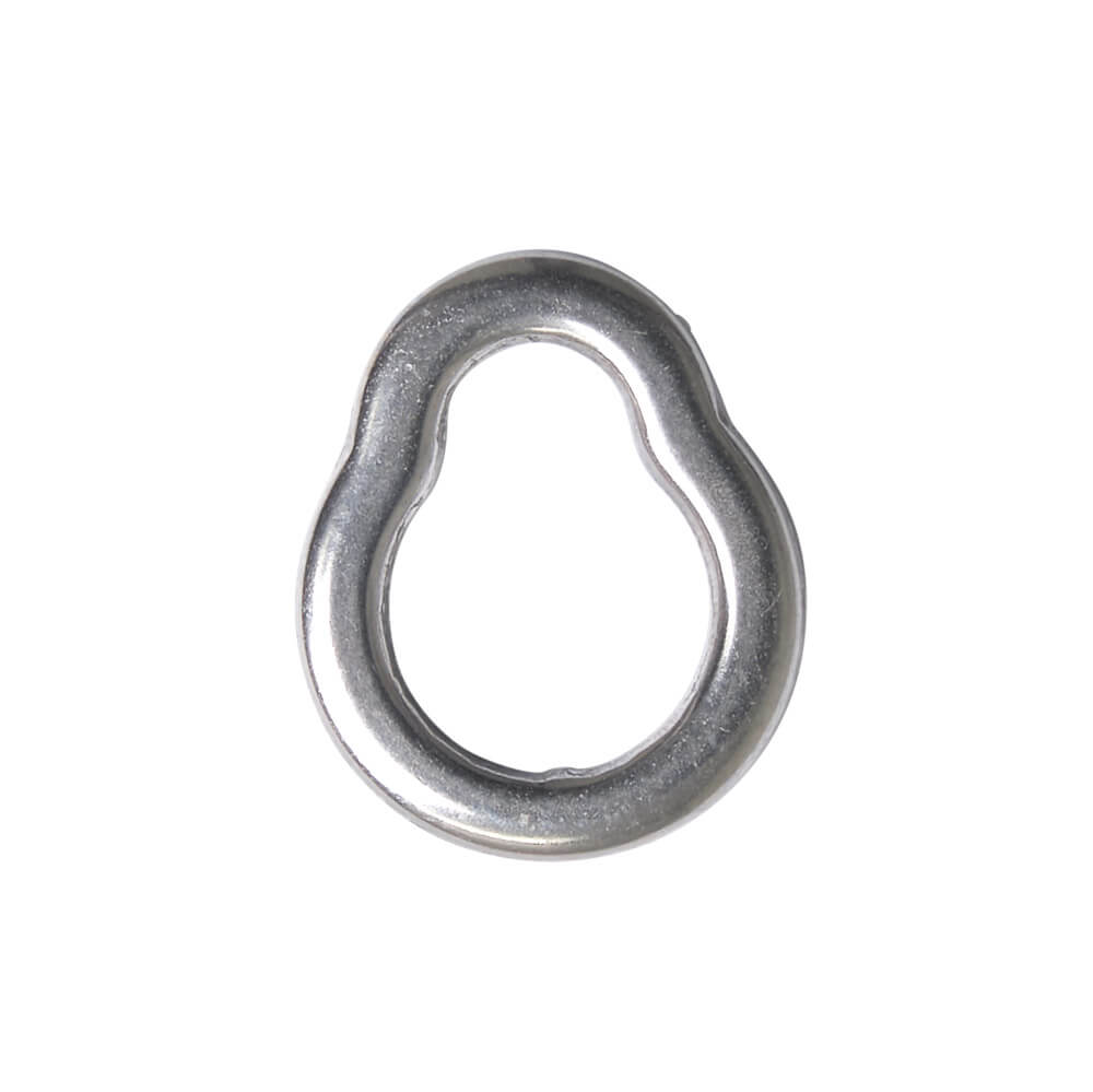 Metallic ring on a white background