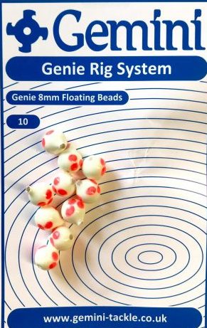 Gemini Glow Floating Beads Red Dot