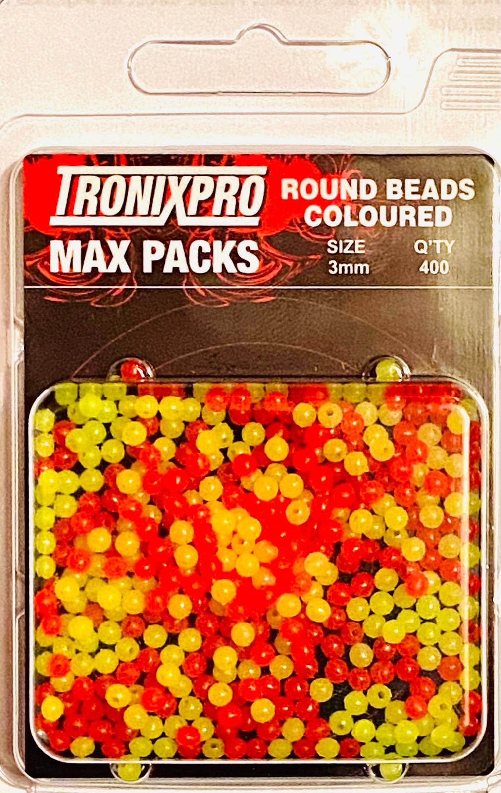 Tronixpro Round Coloured Beads 3mm Max Packs 400pcs