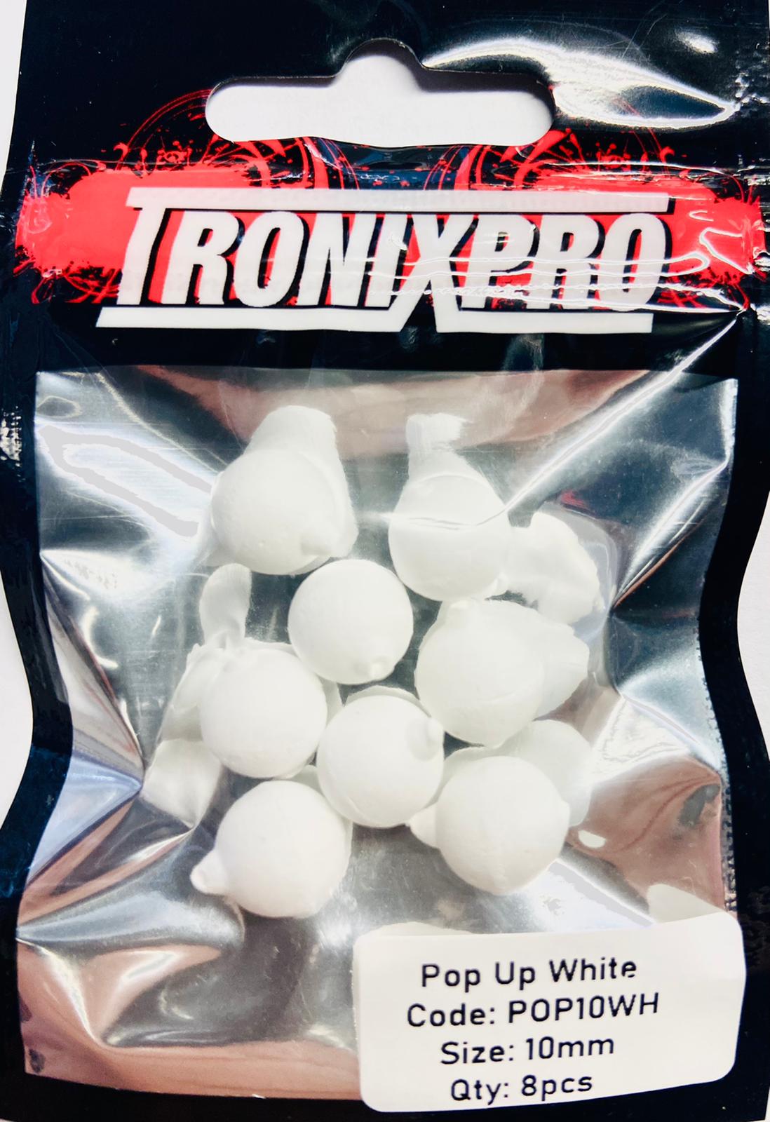 Tronixpro White Pop Up Beads In 3 Sizes
