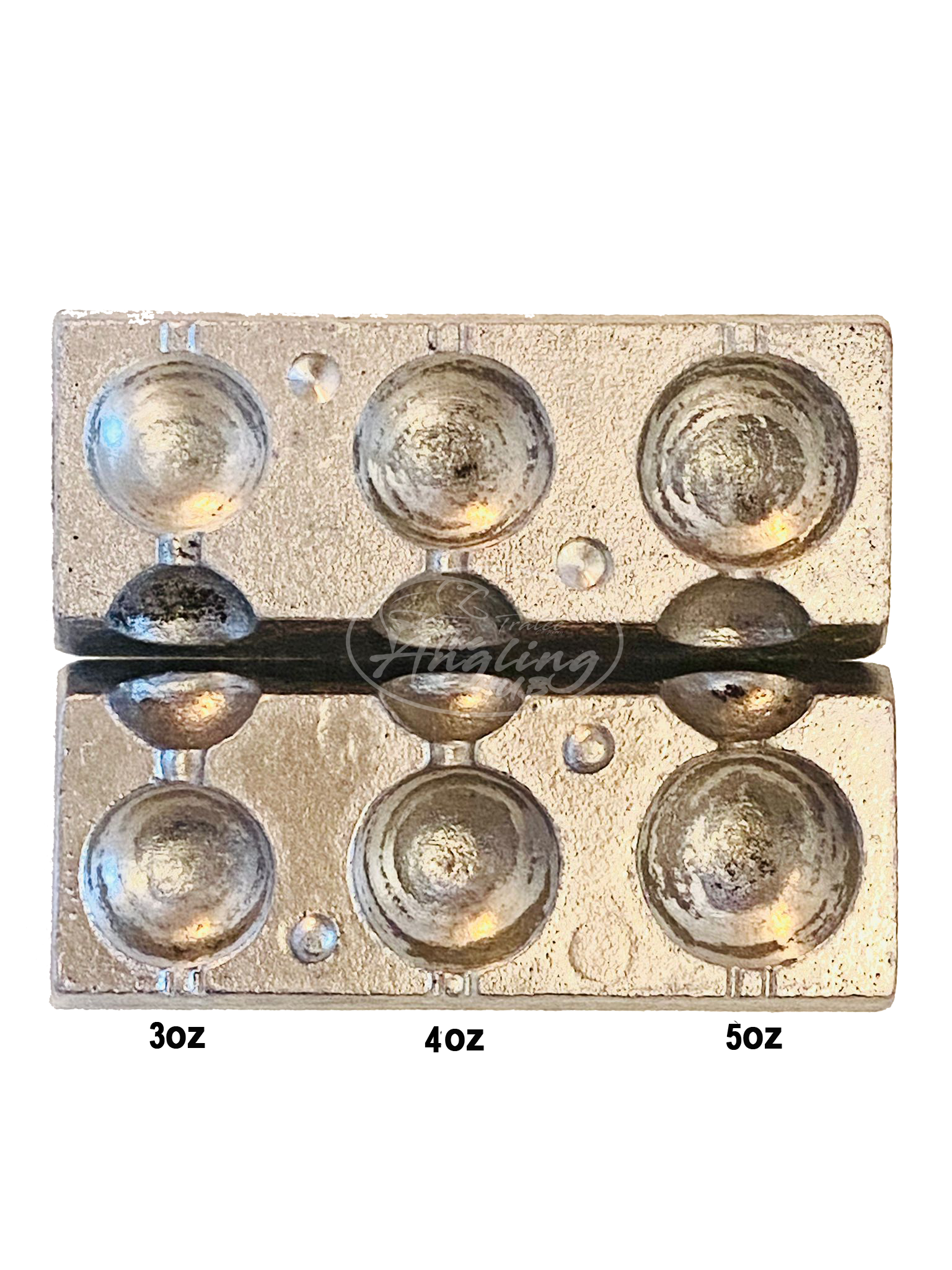 CJT 3 In 1 Ball Weight Mould Makes Size 3oz 4oz 5oz Weights