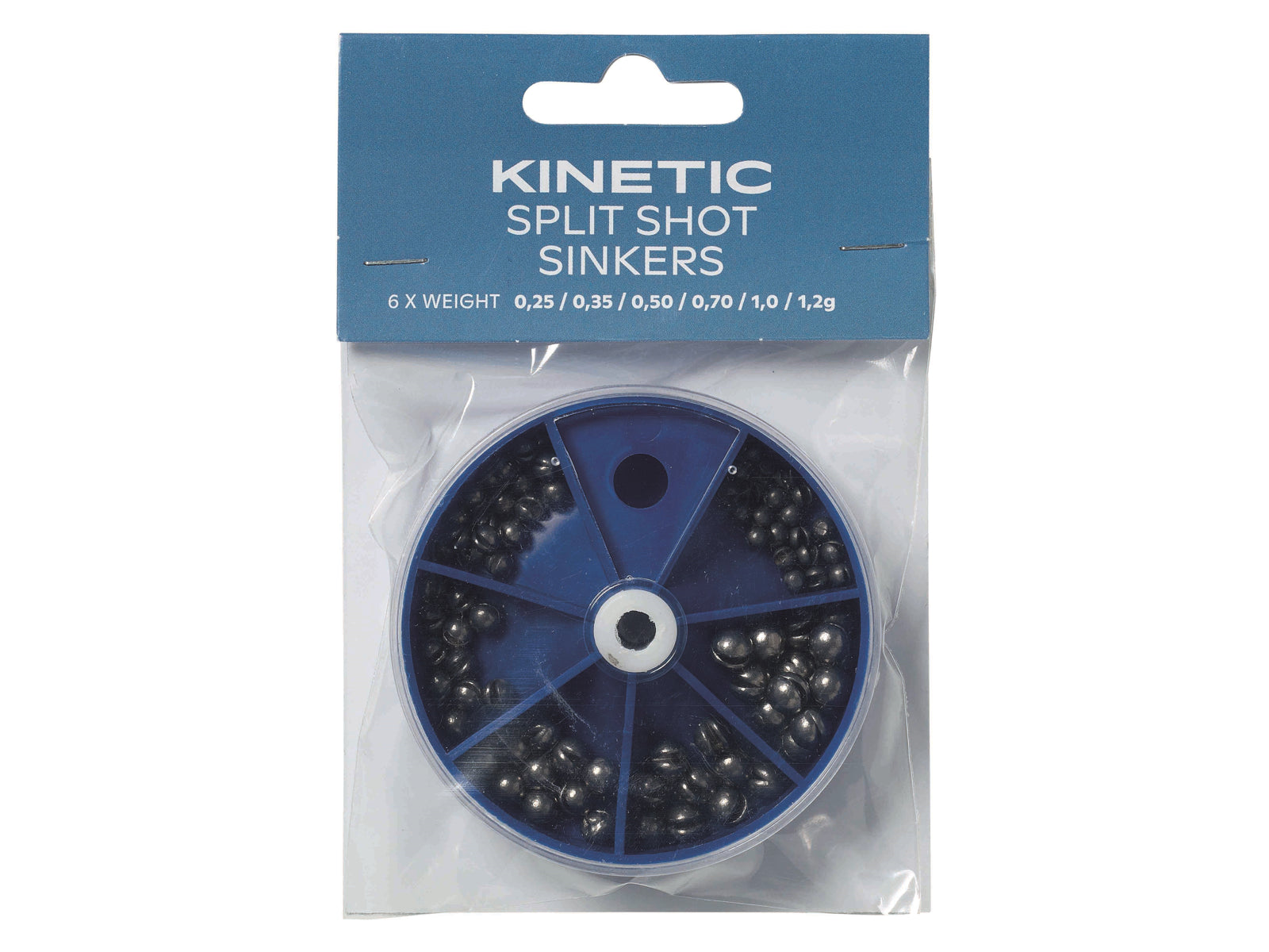 Kinetic Split Shot Sinkers Assorted Box