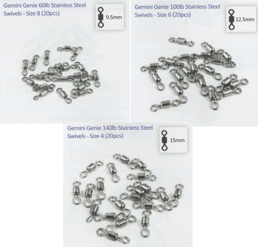 Gemini Fishing Stainless Steel Swivels