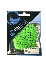 MIZU 6mm Attractor And Rig Building Beads green