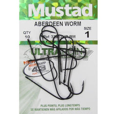 Mustad Aberdeen Worm Ultra Point Hooks