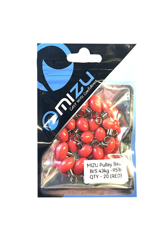 MIZU Pulley Beads Red Bulk Pack (20)