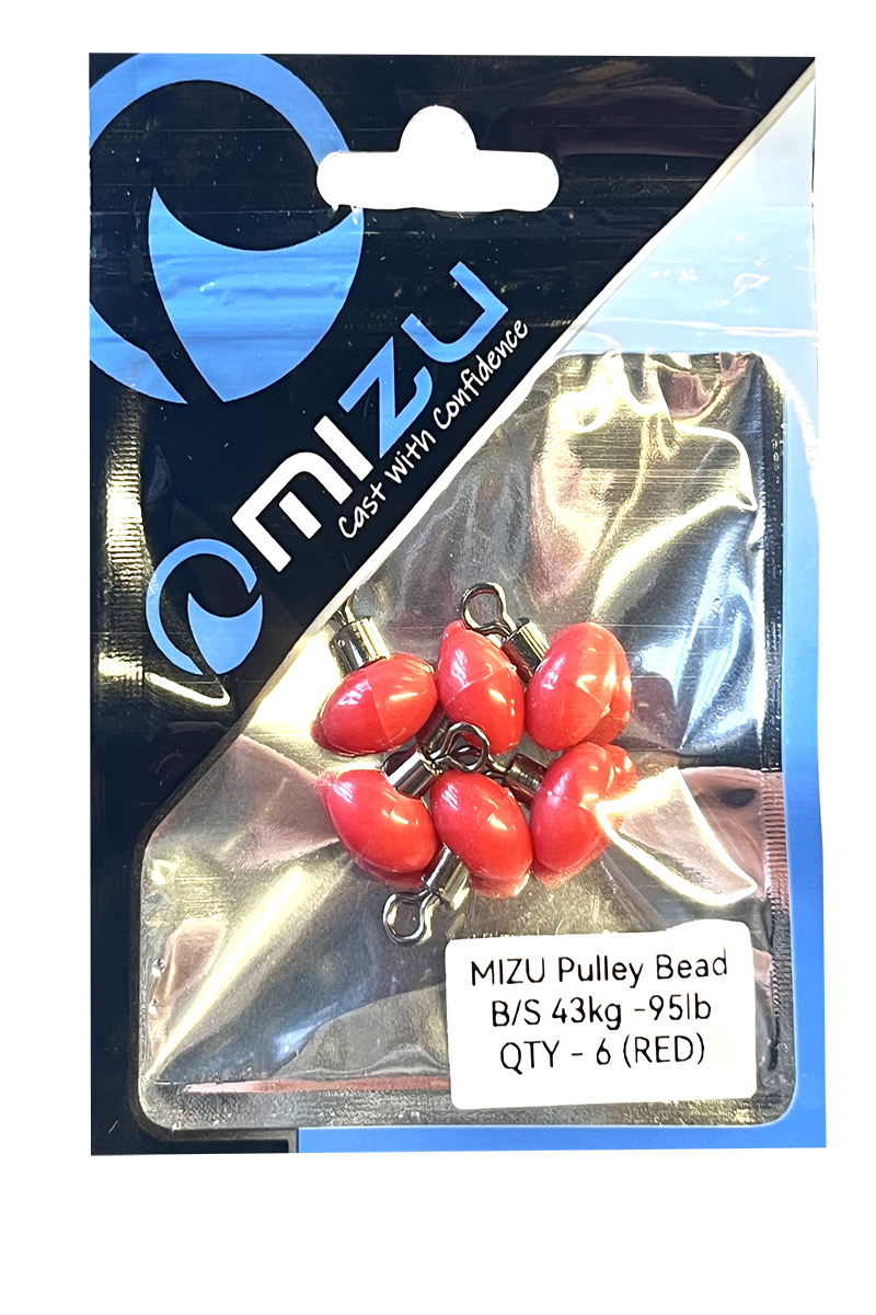 MIZU Pulley Beads Red 6 Pack