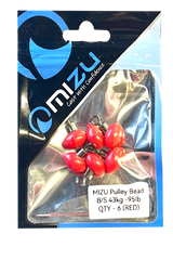 MIZU Pulley Beads Red 6 Pack
