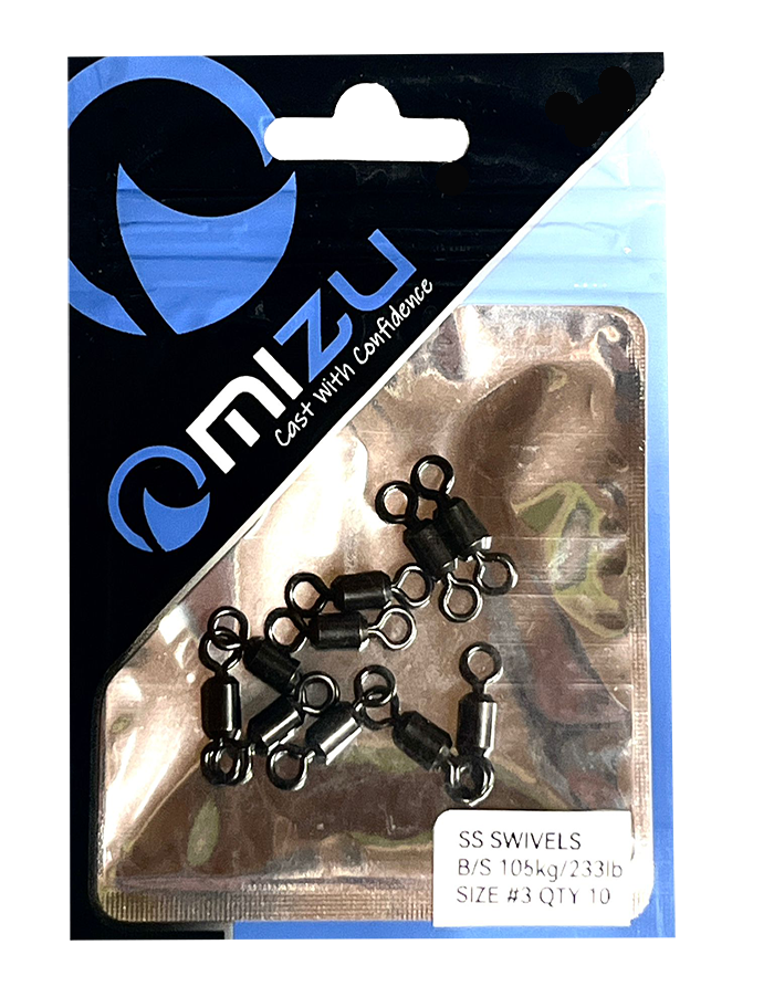 MIZU Stainless Steel Power Rolling Swivels