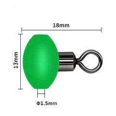 MIZU Green Pulley Beads Pack 6 18mm