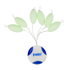 YUKI Oval Floating Grip Stop Beads XXS On Wire