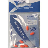 YUKI Oval Floating Beads Red Glow XXS