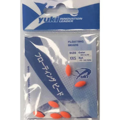 YUKI Oval Floating Beads Red Glow XXS