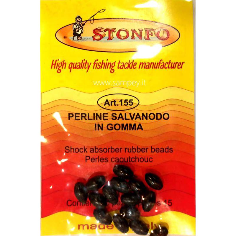 Stonfo Art155 Black Rubber Beads Size 2