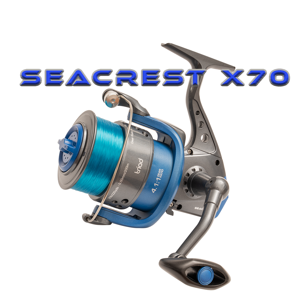 Triad Seacreast X70 Fixed Spool Loaded With 20lb Mono