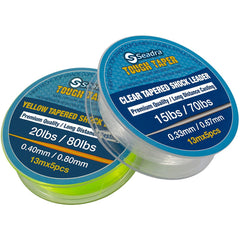 SEADRA Tough Tapered Clear Shock Leader 18lb-70lb