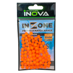 INOVA In-Zone UV Match Rig Beads ORANGE 5 Sizes
