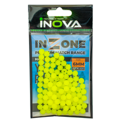 INOVA In-Zone UV Match Rig Beads YELLOW 5 Sizes