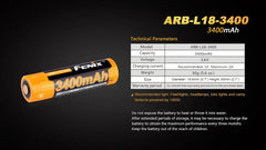 Fenix Spare ARB-L18-3400 18650 Battery
