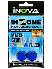 Inova In-Zone Match Rainbow Fleck Rig Stops 6x2mm 50 Stops Great Value