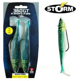 Storm 360°GT Coastal Biscay Weedless Shads 9cm 16g &19g Green Mackerel