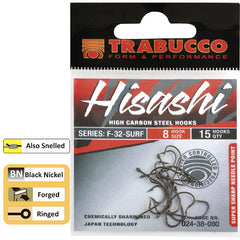 TRABUCCO Hisashi F-31 Surf Carbon Steel Hook