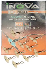 INOVA Fishing Glow In-Line Beaded Swivels (2 Sizes Available)
