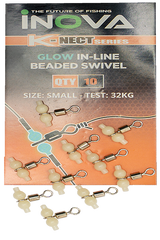 INOVA Fishing Glow In-Line Beaded Swivels (2 Sizes Available)