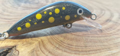 RMS Trout Lures – 5g / 5cm (Size 8 Hook) YELLOW SPOT