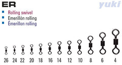 Yuki Rolling Swivel multi size