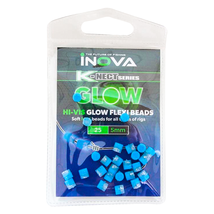 INOVA Flexi Bead DUO GLOW 5mm blue