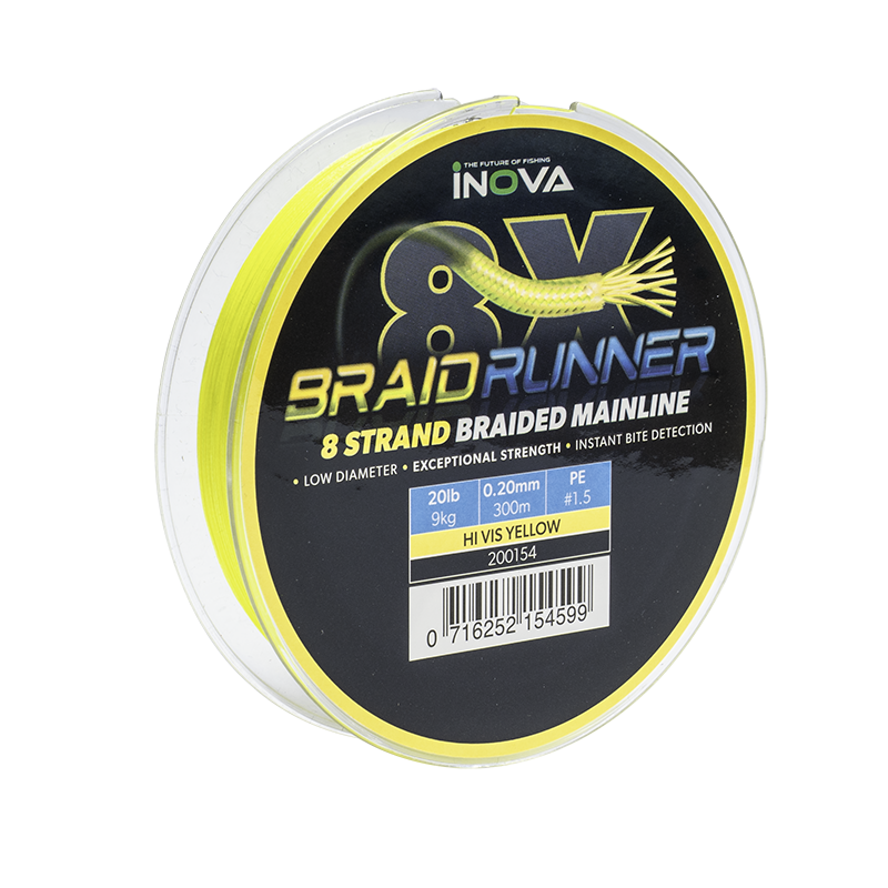 Inova Braid Runner 8X - Hi-Viz Yellow - 150m