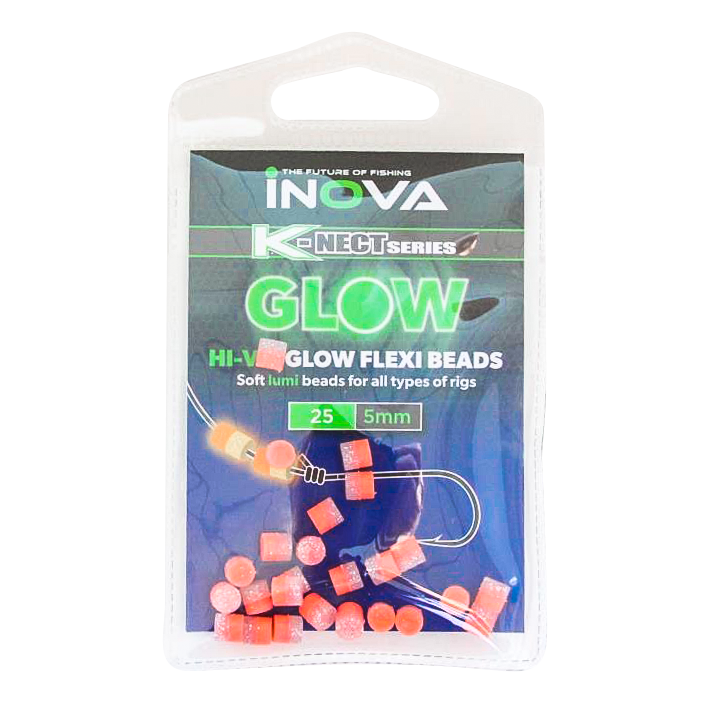 INOVA Flexi Bead DUO GLOW 5mm red