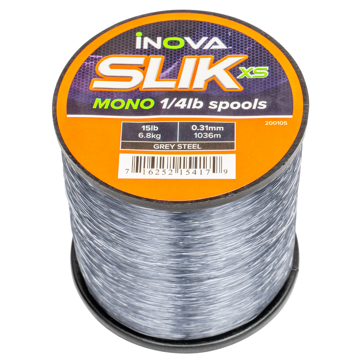 INOVA Slik GREY 1/4lb Monofilament Mainline