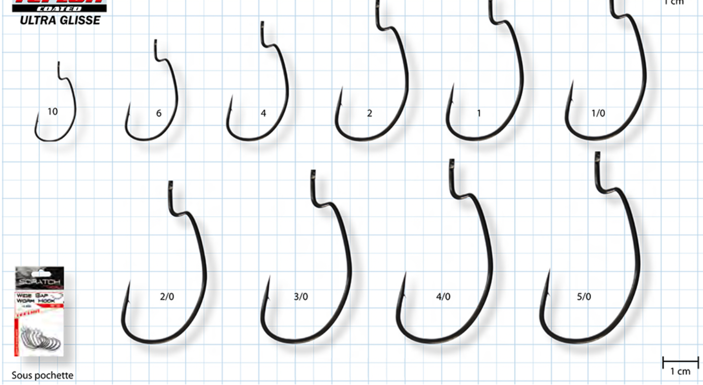 Flashmer Wide Gape Soft Worm Hook