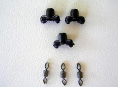 Mustad Rig & Surf Tau Swivels black