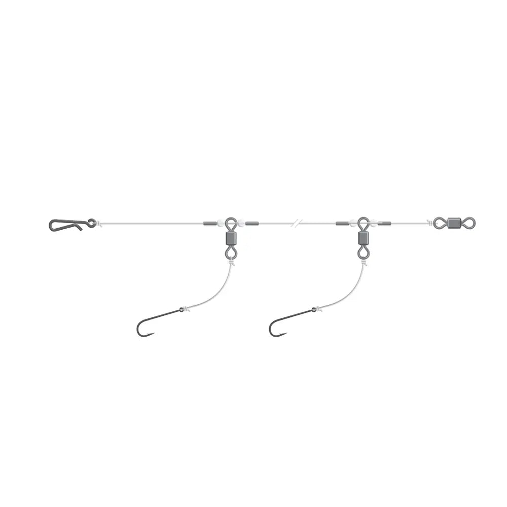 Tronixpro Pro Hand Tied 2 Hook Flapper Rigs