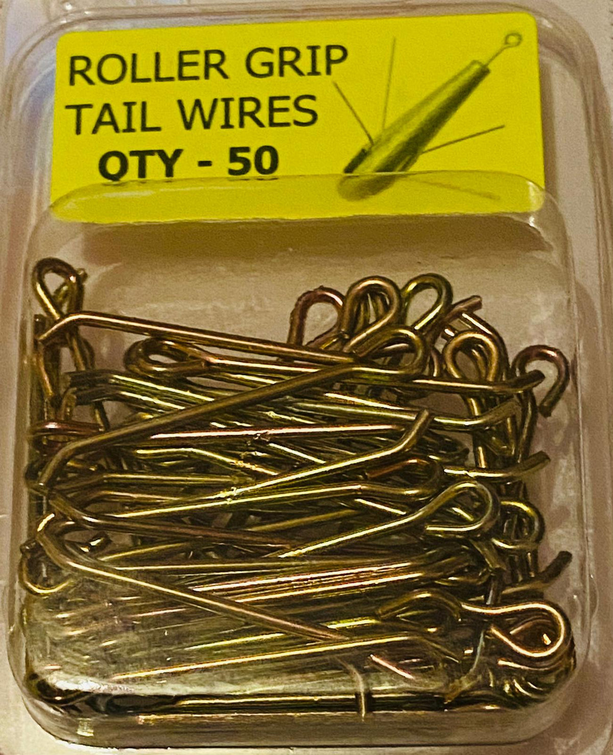 Fishing Lead Roller Grip Long Tail Wires 50pcs