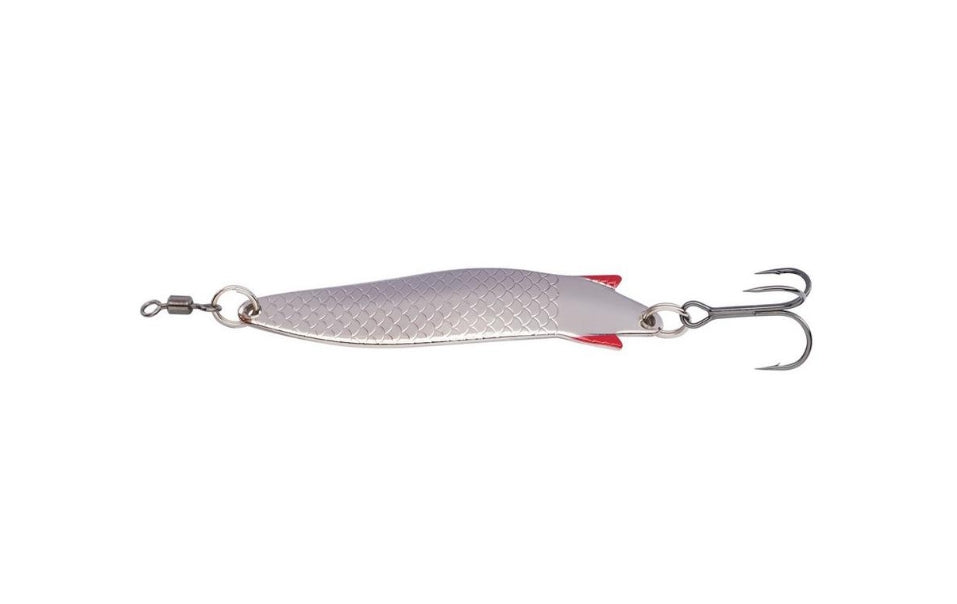 G&B WEAVER TOBY Silver Red Fin 18g