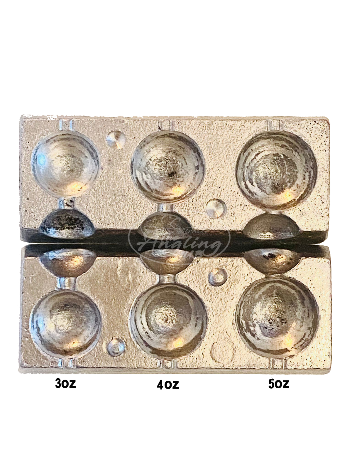 CJT 3 In 1 Ball Weight Mould Makes Size 3oz 4oz 5oz Weights