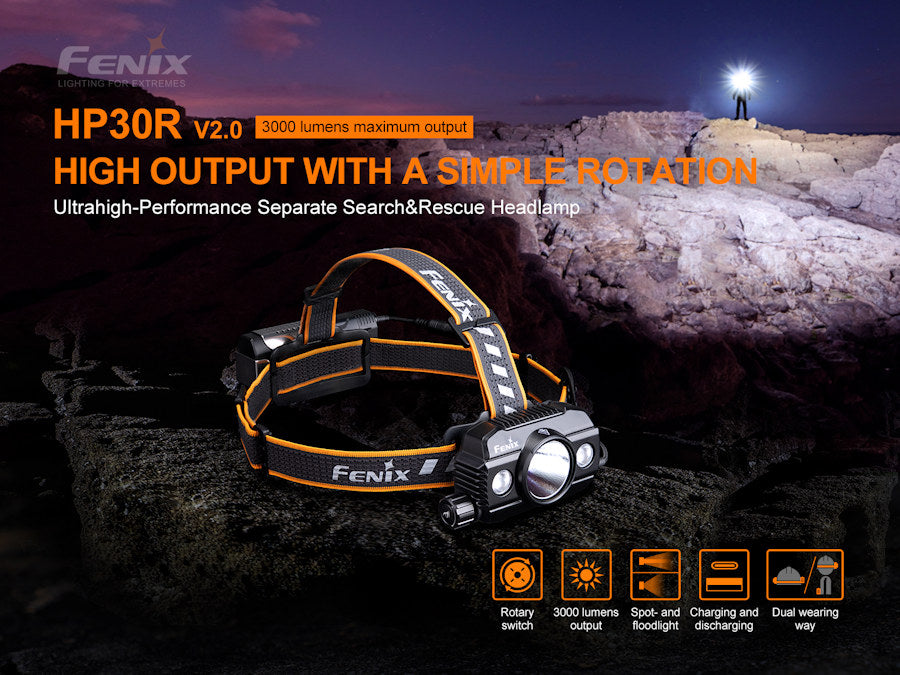 Fenix HP30R v2.0 3000 Lumens
