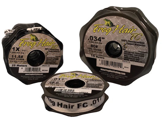 Frog Hair - Fluorocarbon Tippet Material 3.3lbs / 1.5kg (6X) / 25m