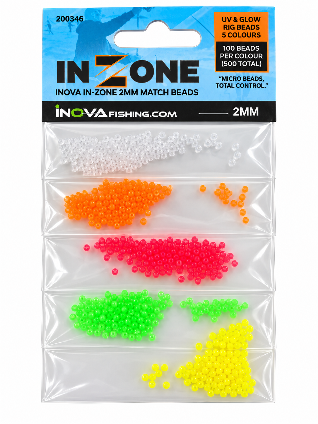 INOVA IN-ZONE 2mm Match Beads 500 Beads