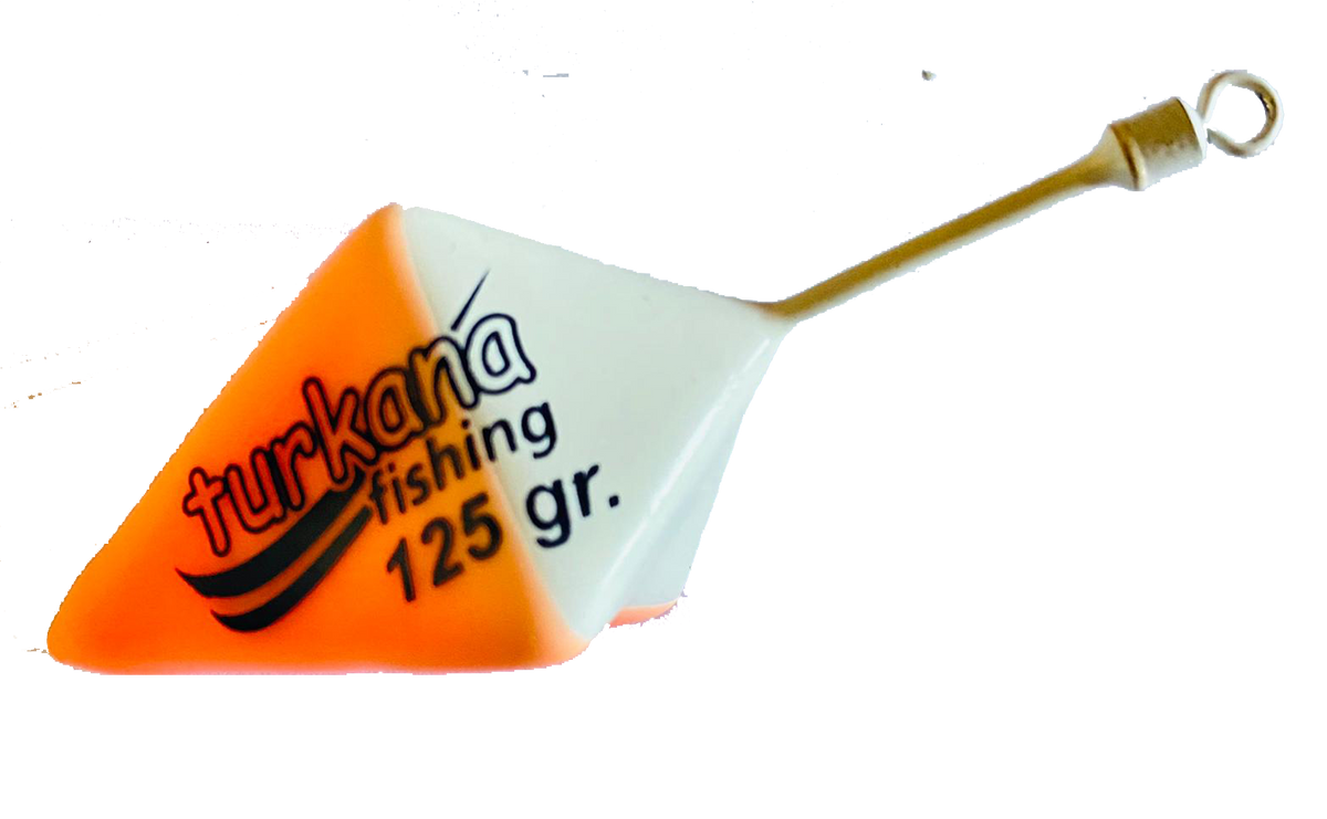 Turkana Pyramid Orange/Glow Fishing Weights Available In 3 Sizes