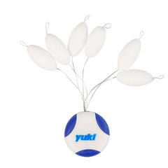 YUKI Oval Floating Grip Stop Beads XXS On Wire